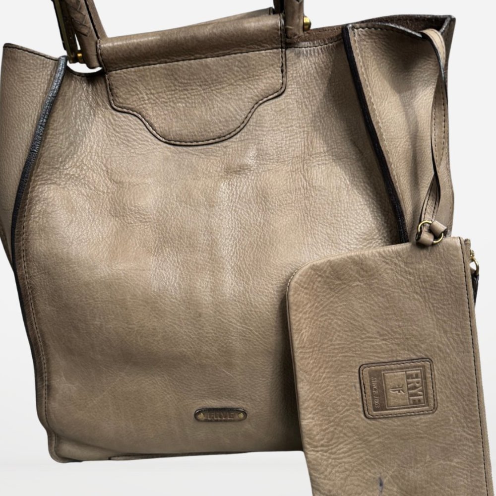 Frye Light Tan Leather Handbag